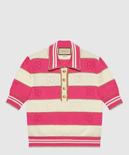 구찌 니트 크롭