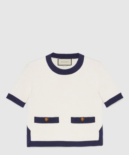 구찌 니트 크롭