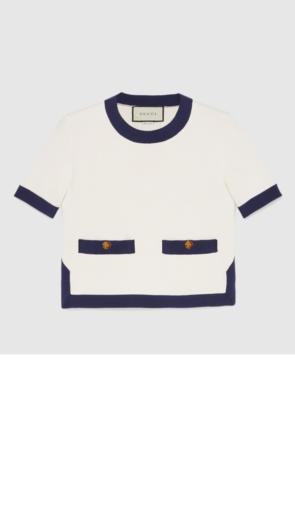 구찌 니트 크롭