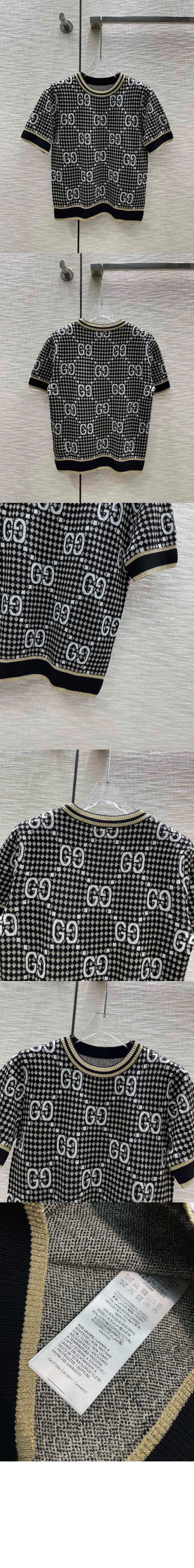 구찌 니트 크롭