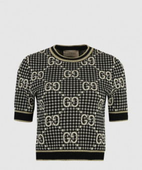 구찌 니트 크롭