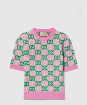 구찌 스웨터 울 자카드