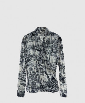 디올 로고 니트 상의