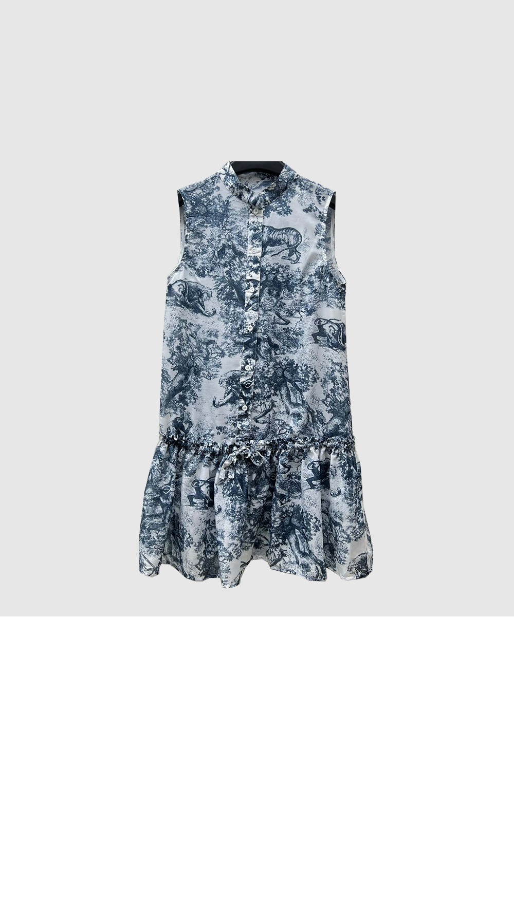 디올 플라워 프린트 원피스