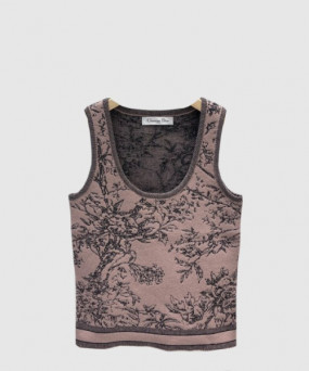 디올 로고 프린트 반팔