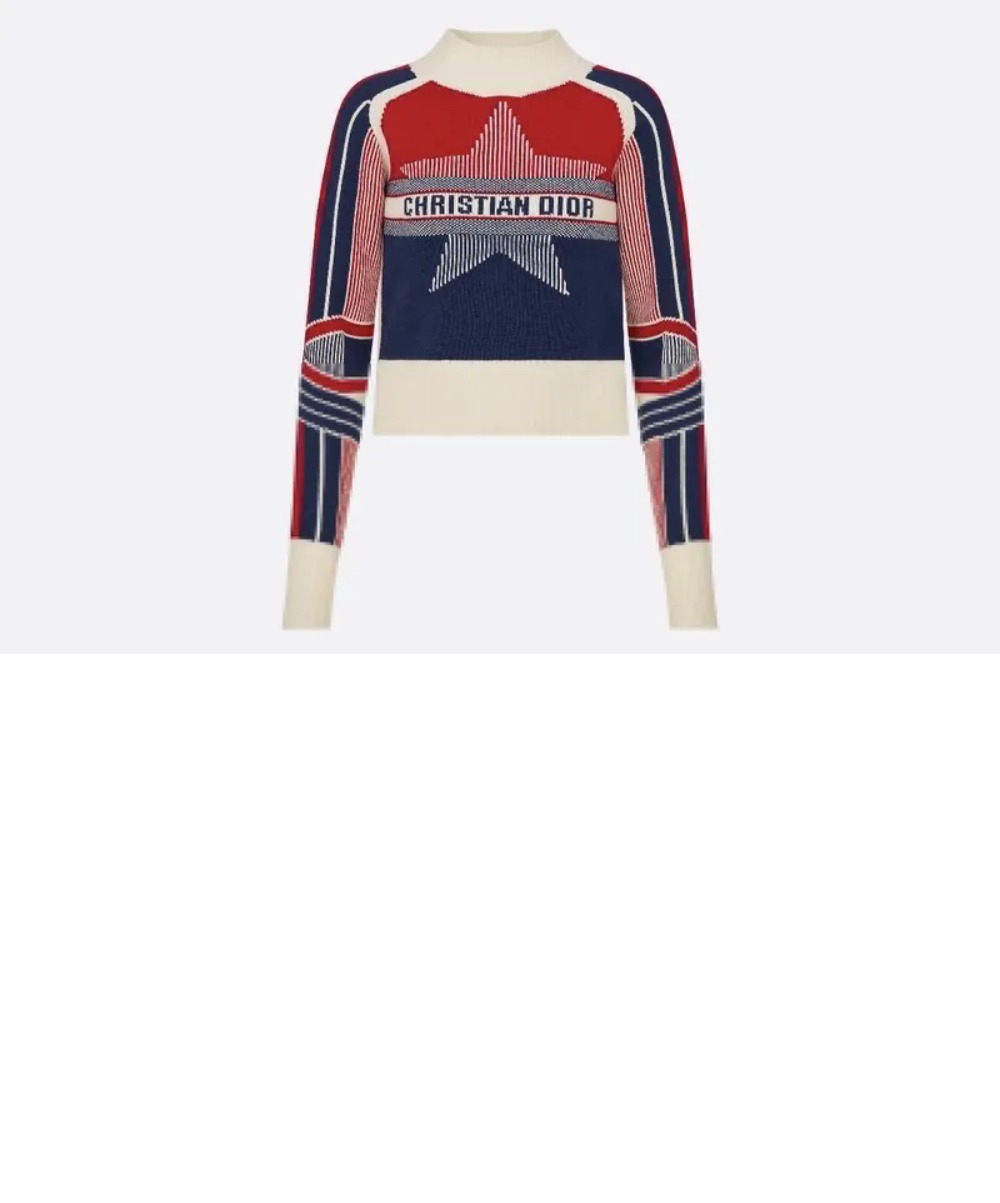 디올 플라워 코튼 톱