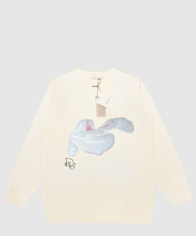 디올 로고 니트 톱