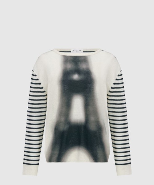 디올 플라워 코튼 톱