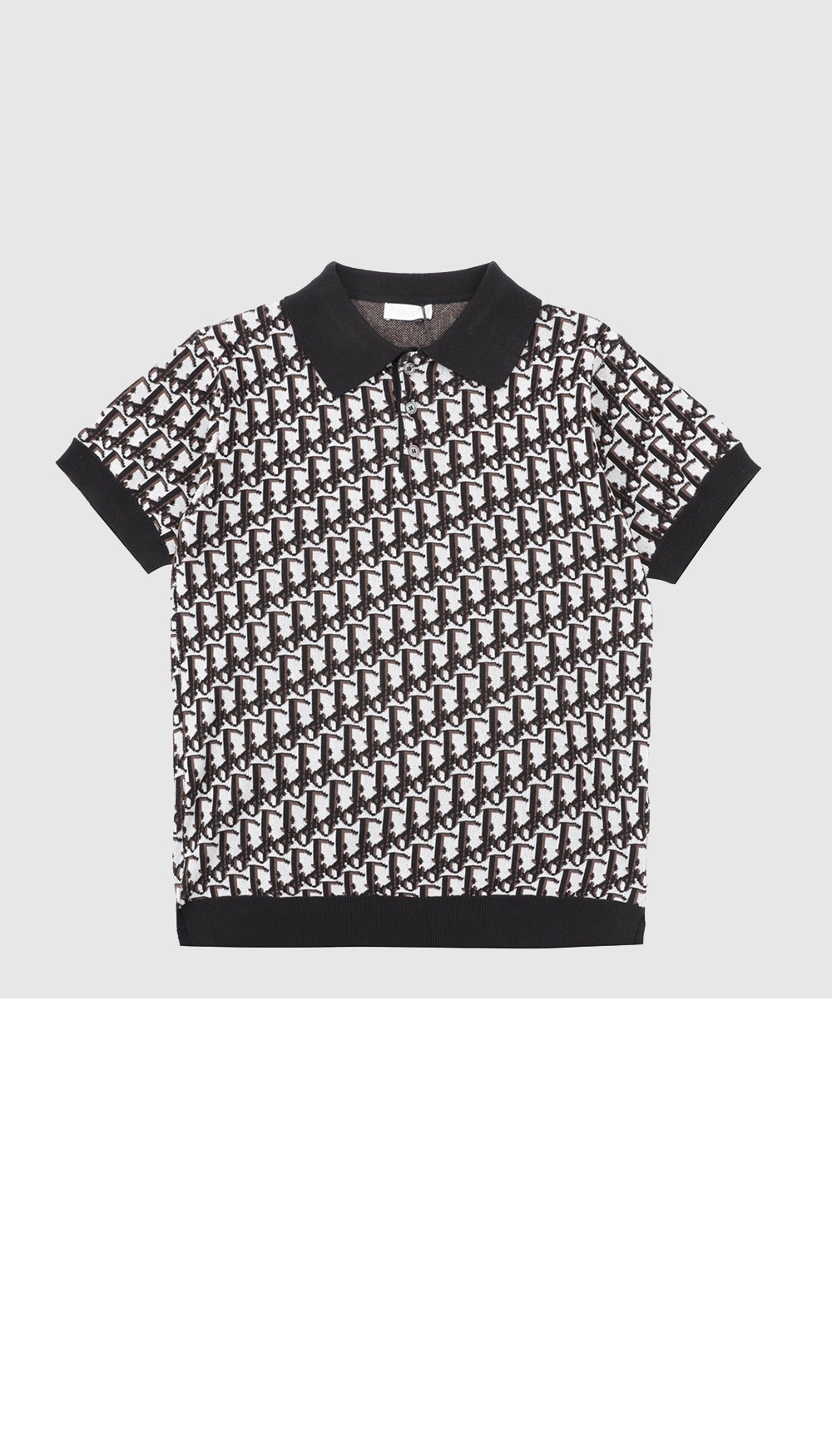 디올 폴로 프린트 폴로 셔츠