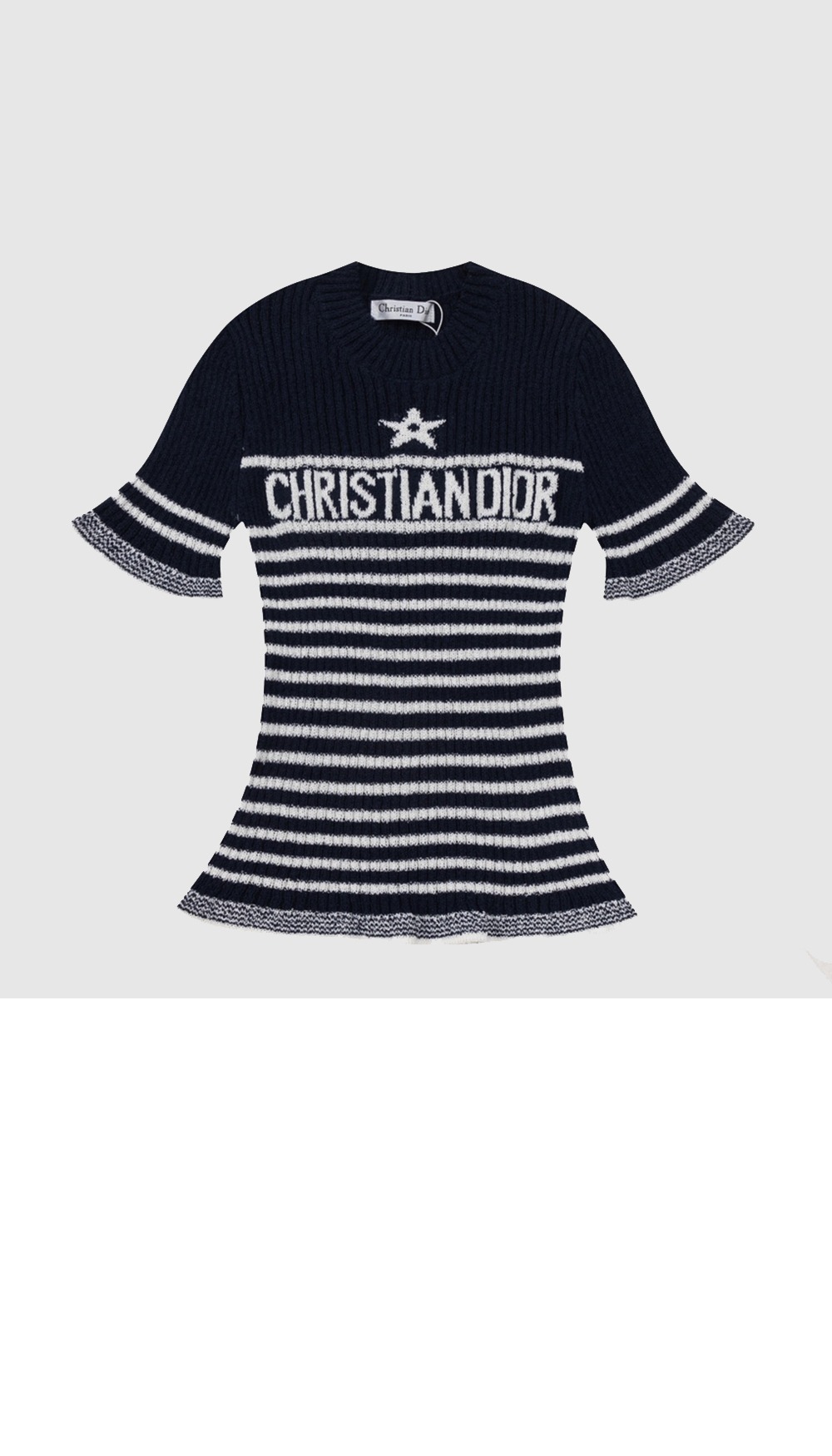 디올 니트 반팔 톱