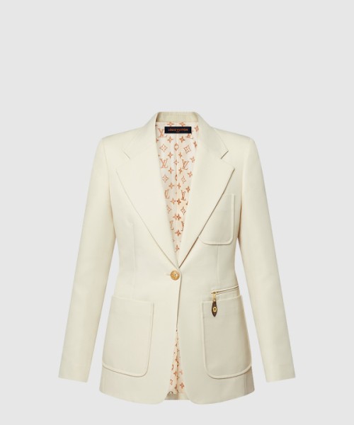 루이비통 테크 개버딘 컬리지에이트 블레이저