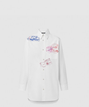 루이비통 트래블 스탬프 롱 셔츠