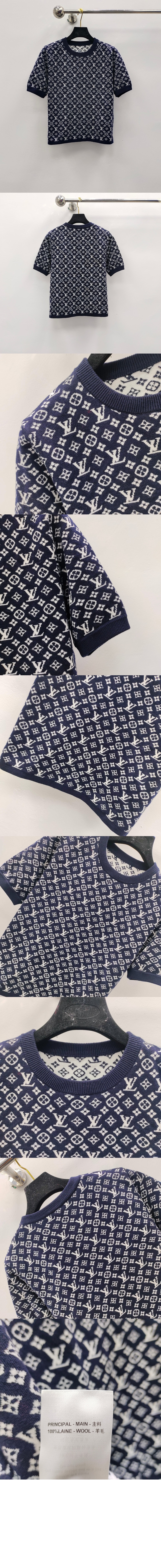 루이비통 프린트 니트 톱