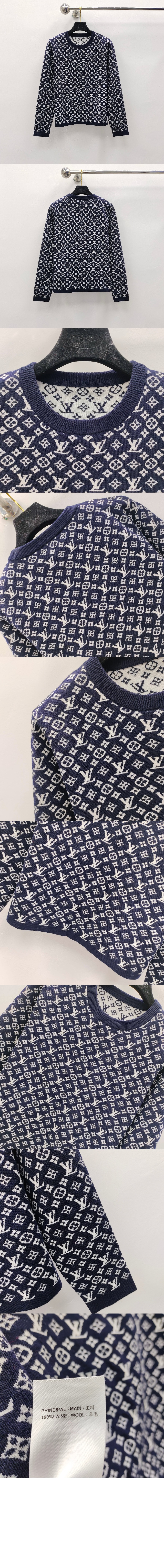 루이비통 프린트 니트 톱