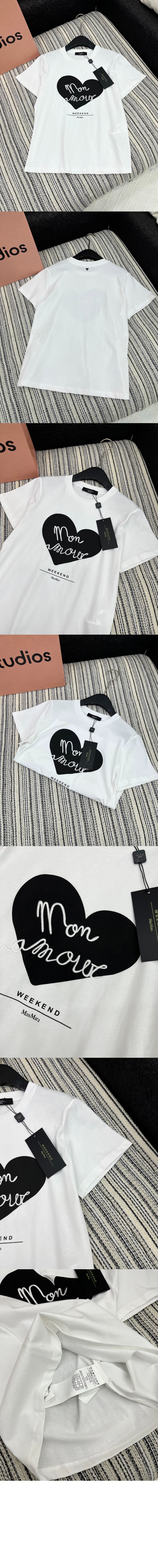 막스마라 벨로 코튼 티셔츠