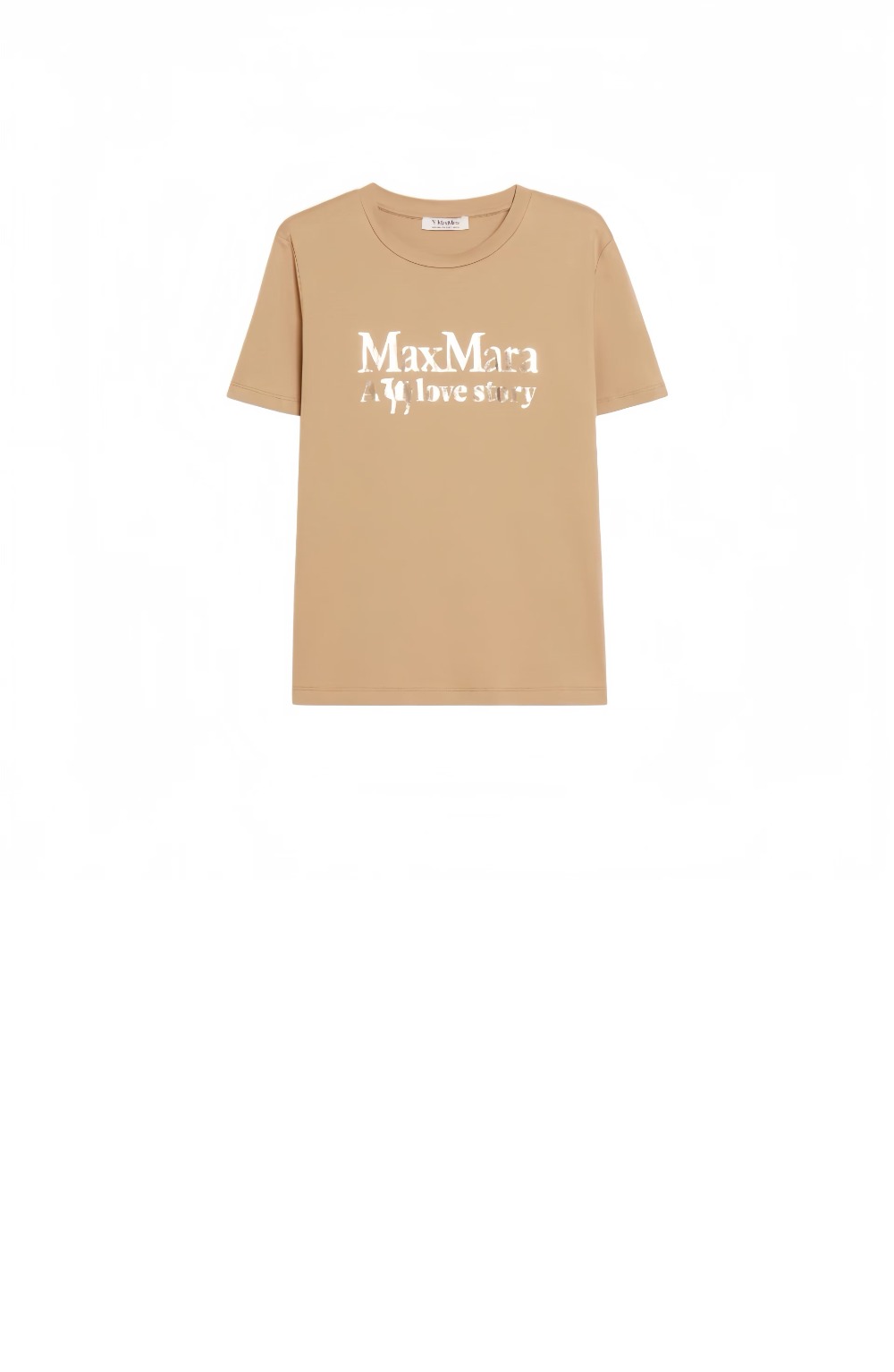 막스마라 메탈릭 로고 프린팅 티셔츠