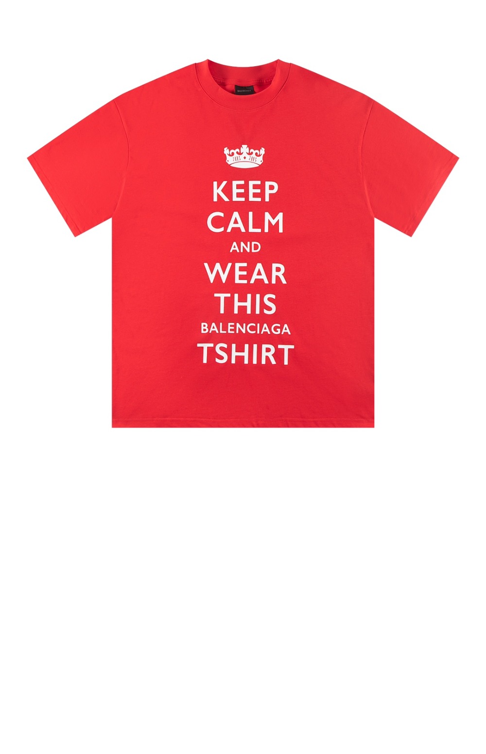 발렌시아가 로고 프린트 반팔