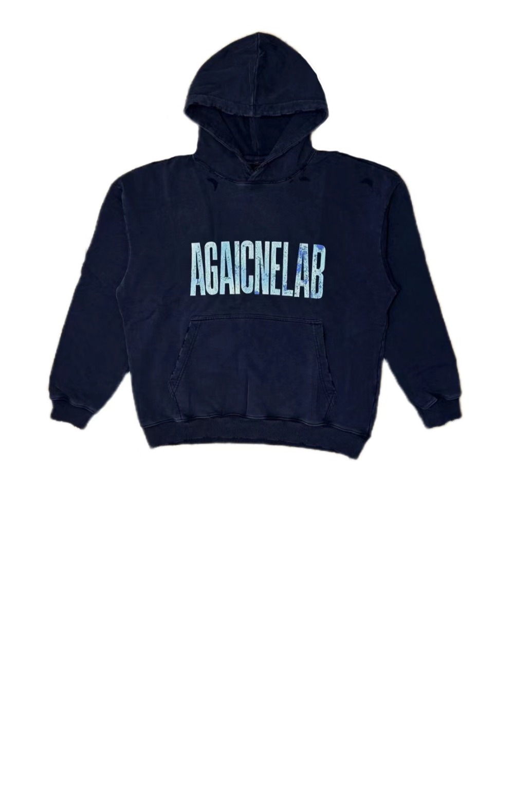 발렌시아가 로고 프린팅 코튼 후드