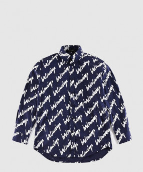 발렌시아가 뉴 스크리블 셔츠