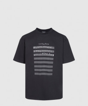 발렌시아가 로고 프린트 반팔