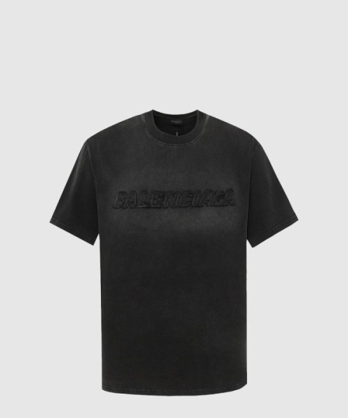 발렌시아가 로고 프린트 반팔