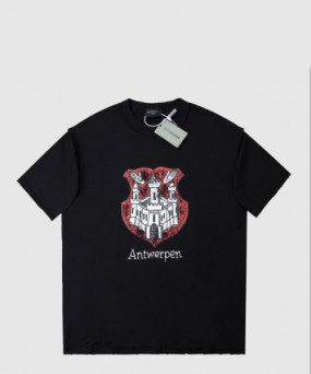 발렌시아가 로고 프린트 반팔