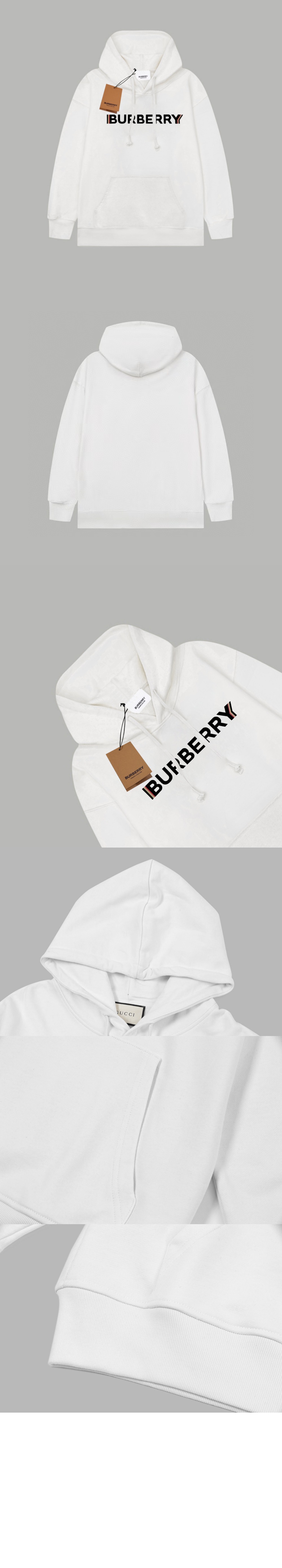 버버리 로고 오버사이즈 후디