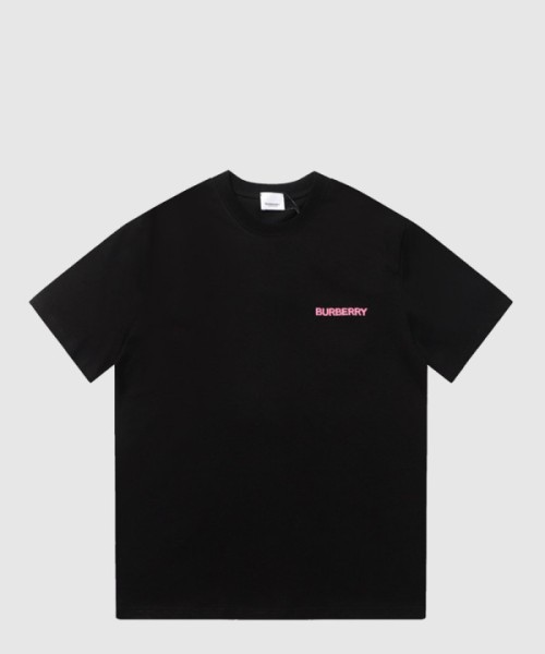 버버리 로고 코튼 티셔츠