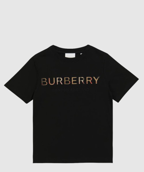 버버리 로고 코튼 저지 티셔츠