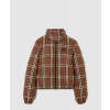 버버리 크롭 체크 나일론 퍼퍼 재킷