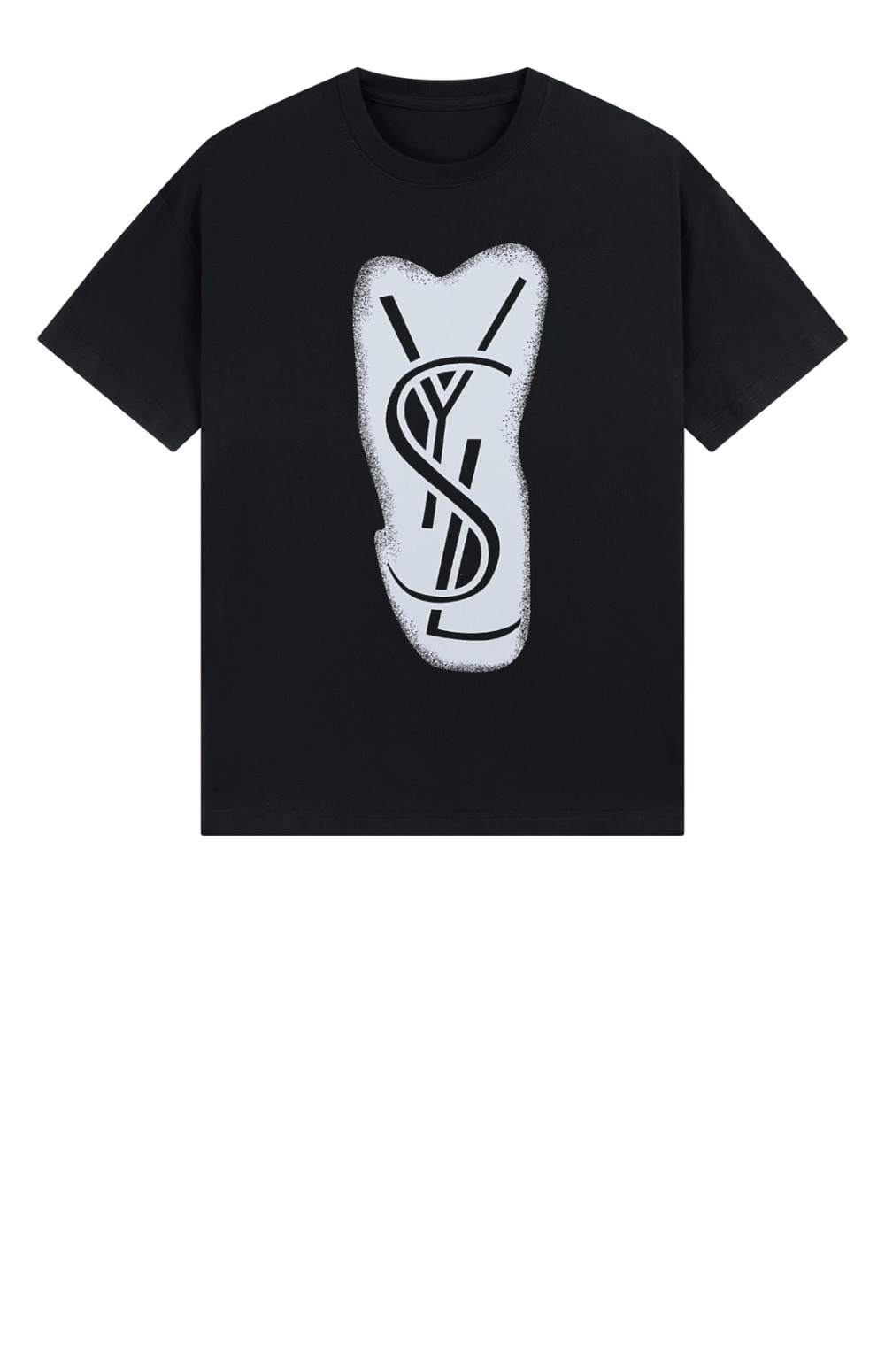 생로랑 로고 프린트 반팔