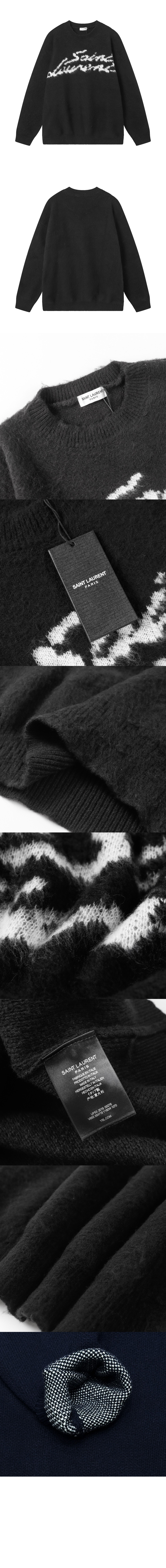 생로랑 플라워 코튼 톱