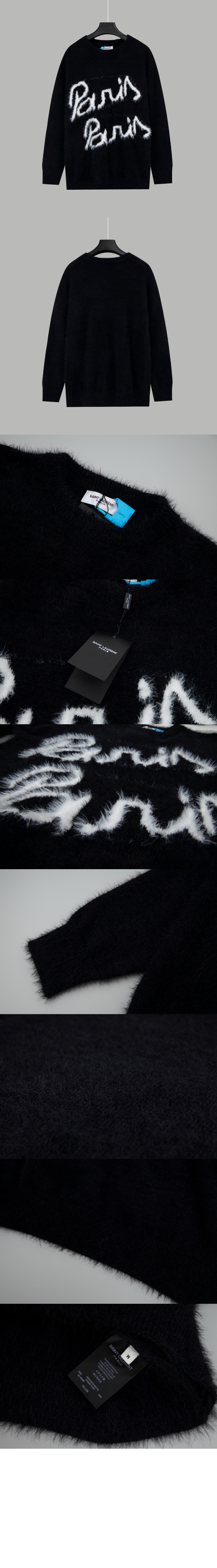 생로랑 플라워 코튼 톱