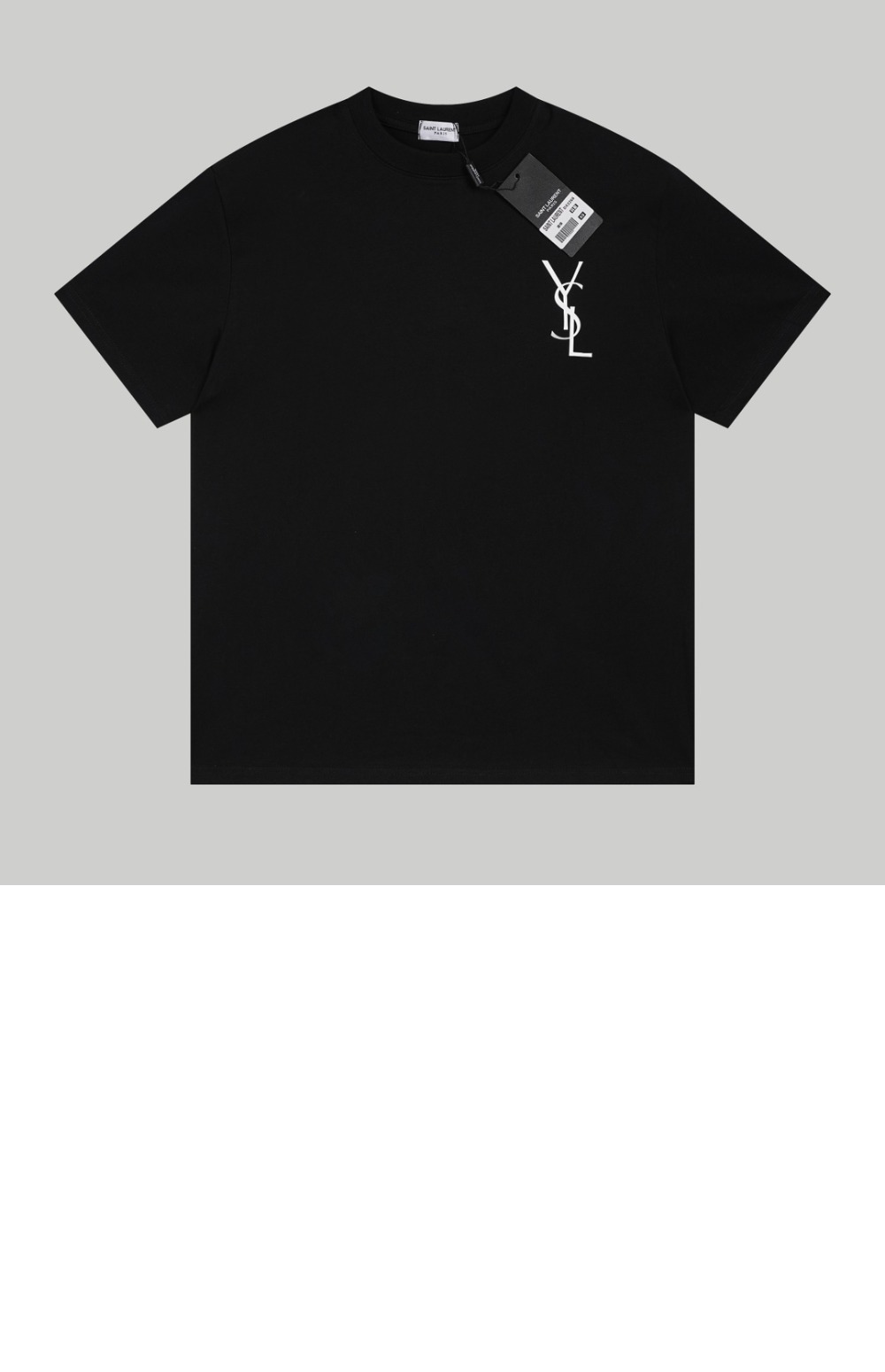 생로랑 로고 프린트 반팔
