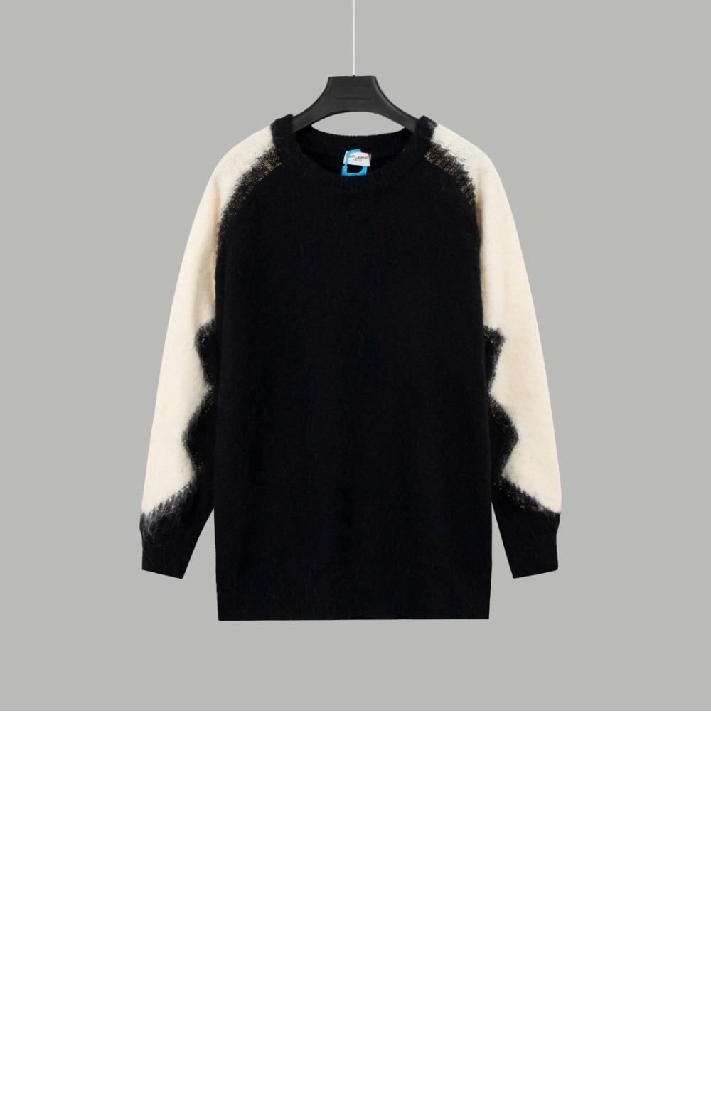 생로랑 로고 프린트 긴팔