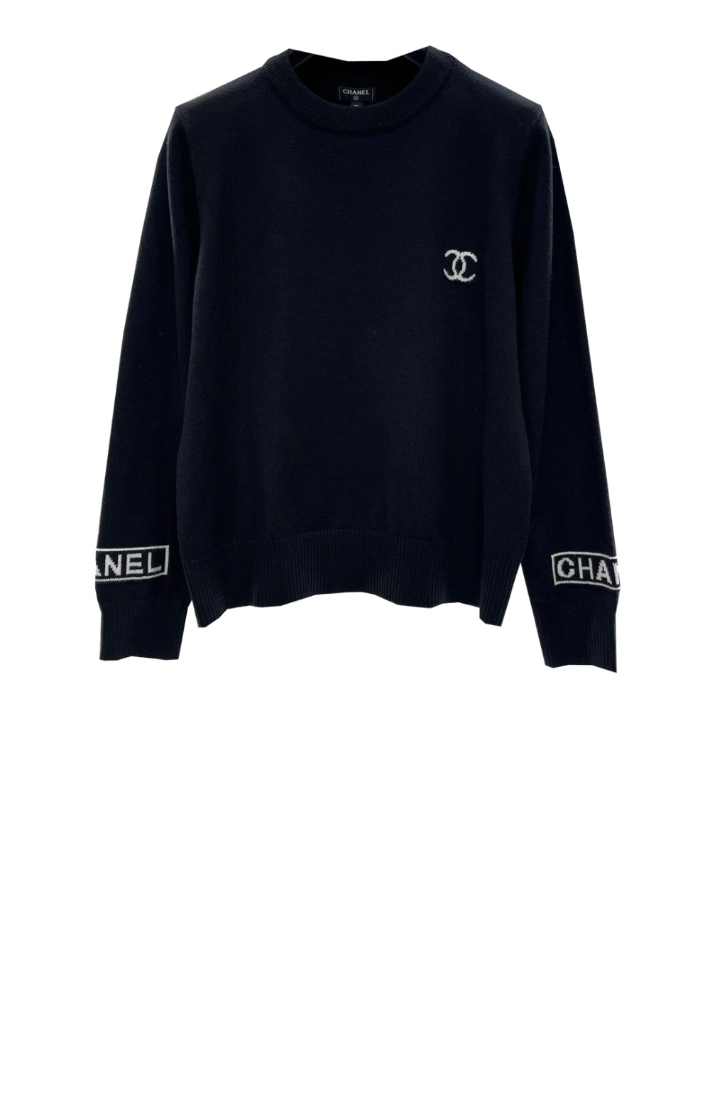 샤넬 로고 니트 상의
