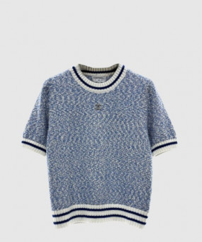 샤넬 로고 니트 상의