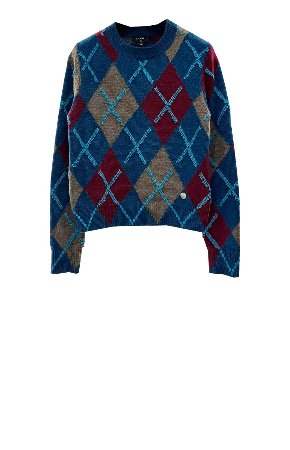 샤넬 로고 니트 상의