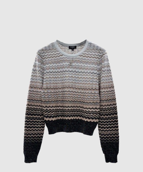 샤넬 로고 니트 상의