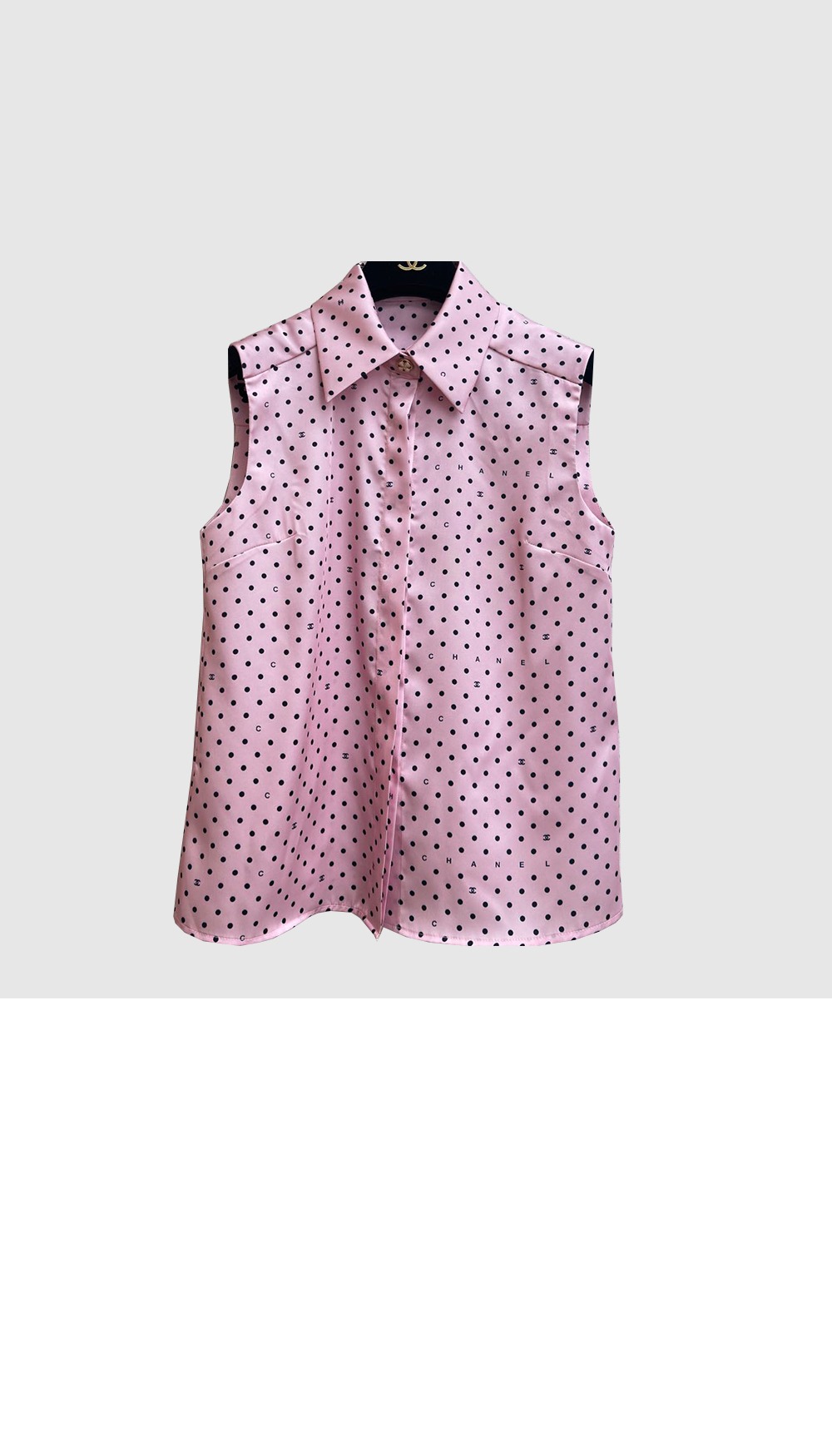 샤넬 로고 프린트 반팔