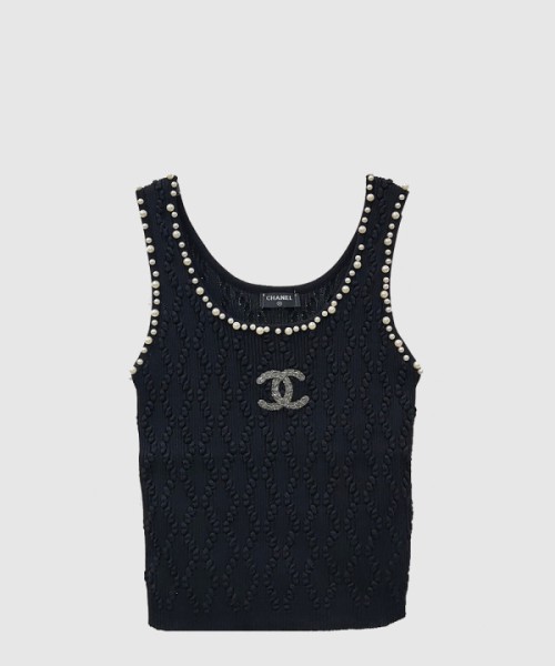 샤넬 로고 프린트 반팔