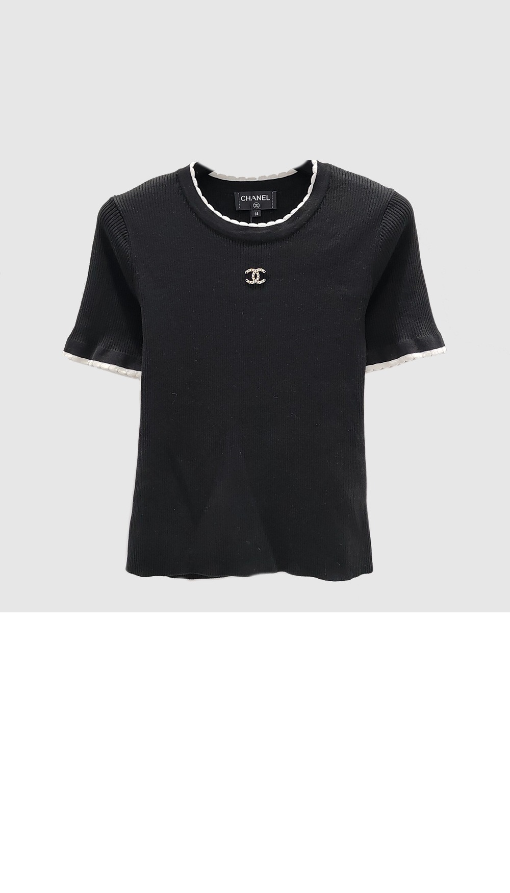 샤넬 로고 프린트 반팔