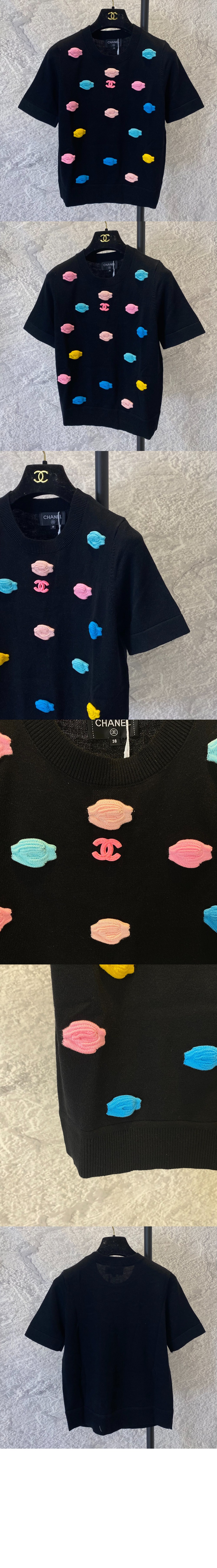 샤넬 로고 프린트 반팔