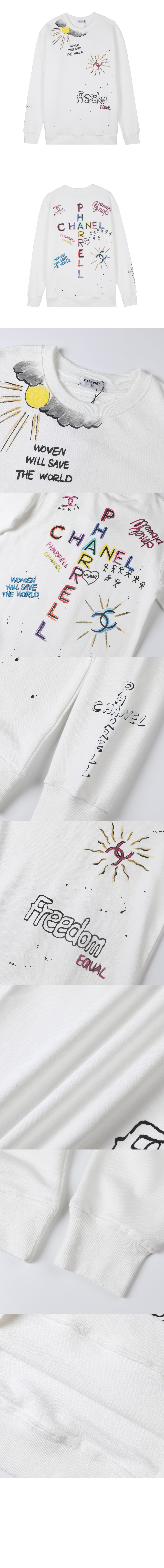 샤넬 플라워 코튼 톱