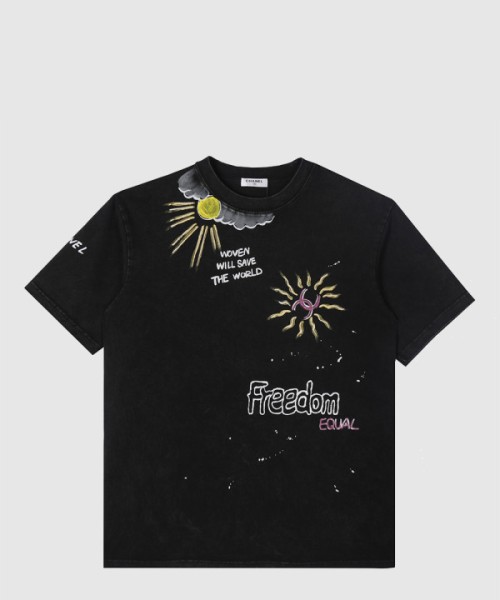 샤넬 로고 프린트 반팔