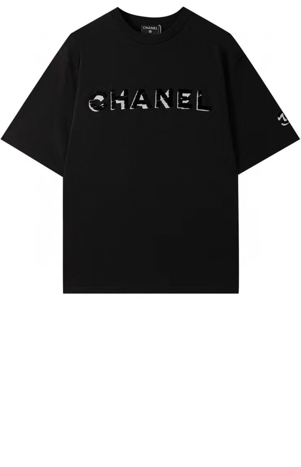 샤넬 로고 프린트 반팔