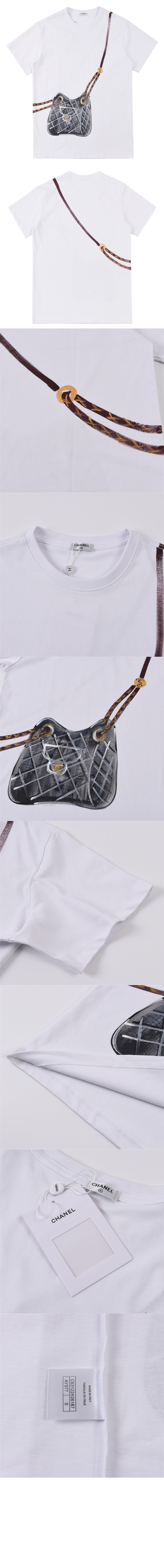 샤넬 로고 프린트 반팔