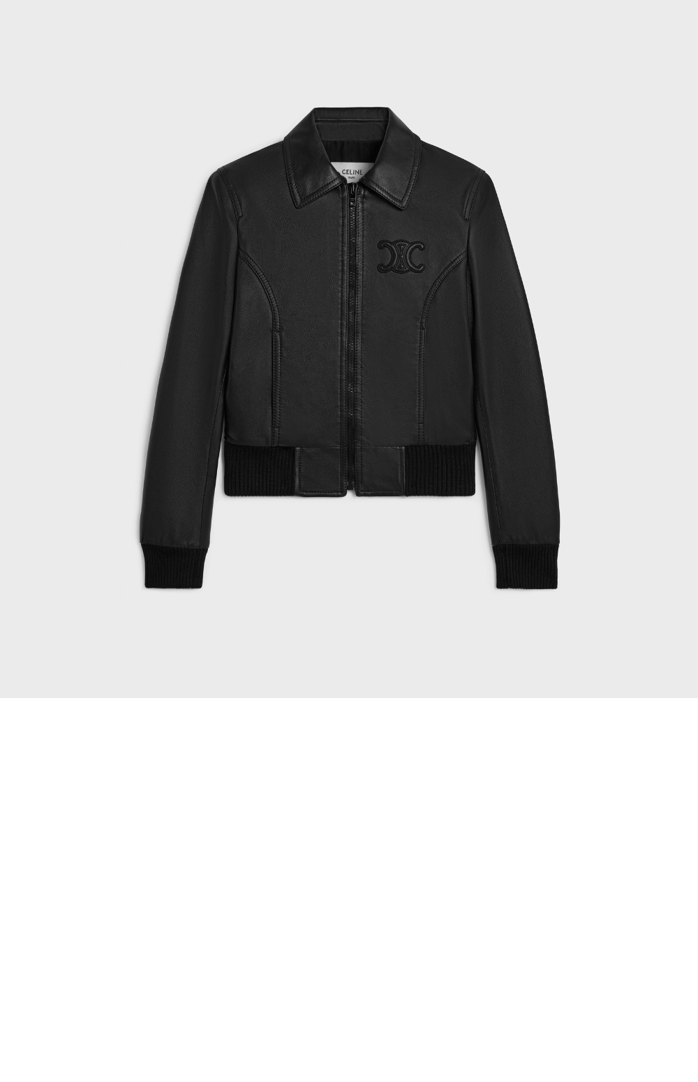 셀린느 트리옹프 블루종 재킷