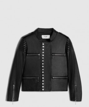 셀린느 레이서 소프트 램스킨 재킷