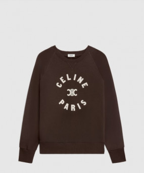 셀린느 트리옹프 스웨트셔츠 코튼 플리스